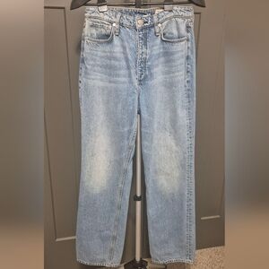 Rag & Bone Alex High Rise Button Fly Jeans Women’s (Size 29) Blue Premium Denim